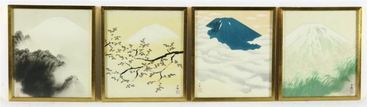 set of 4 Japan prints.