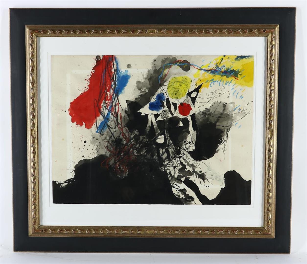 Jef Diederen (1921-1998) Abstract composition, signed lower center and dated '69, mixed media on - Image 2 of 4