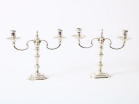 Set silver candle sticks, England, Birmingham, J. B. Chatterley & Sons Ltd, 1970