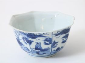 Octagonal porcelain bowl, transition