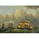 19th century, painting, ships 