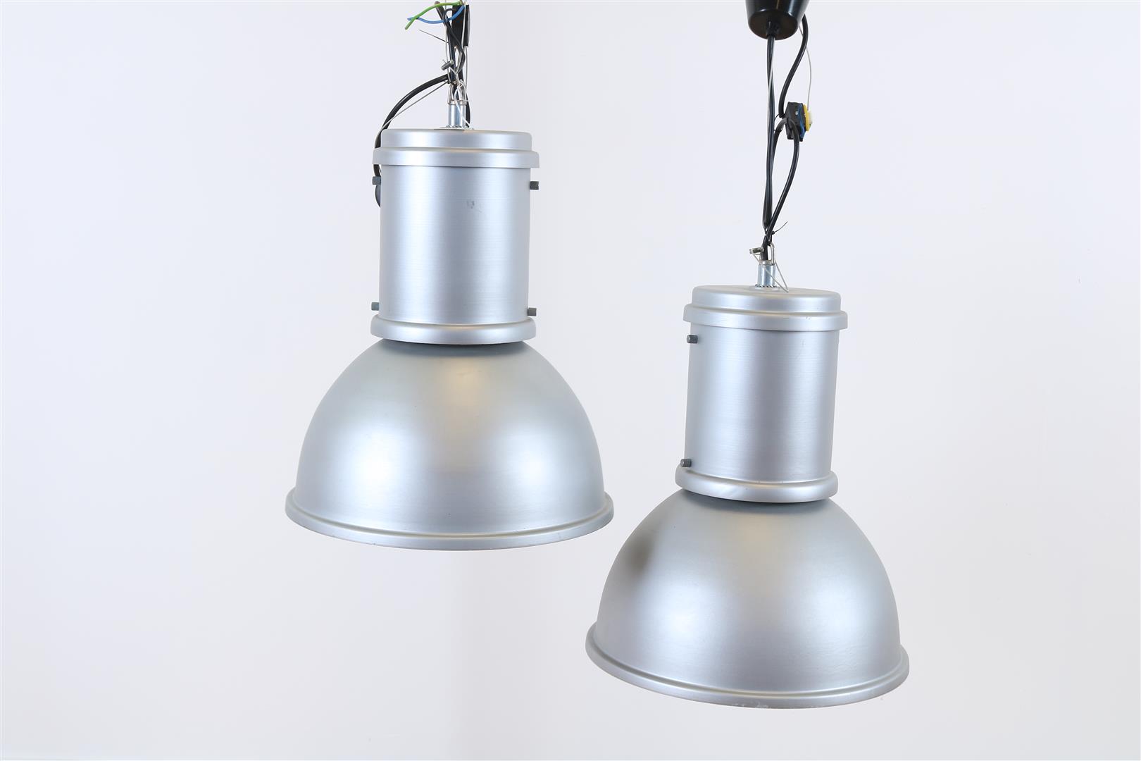 Set of aluminum pendant lamps, sticker Fontana Arte Lampara, height 50 cm.