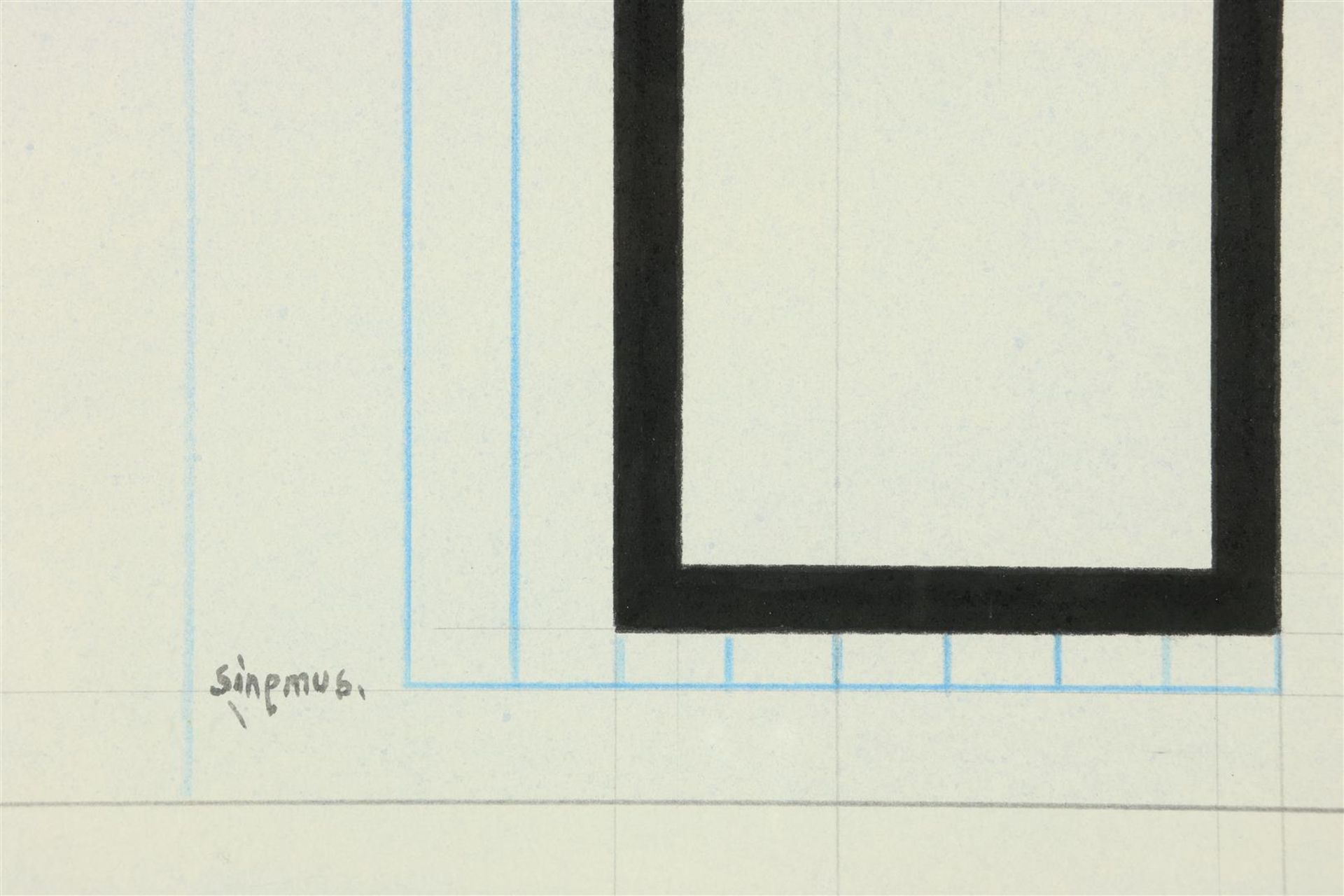 Sinemus, Wilhelmus Friedrich. Abstract composition - Bild 4 aus 4