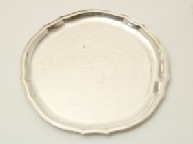 Silver round platter