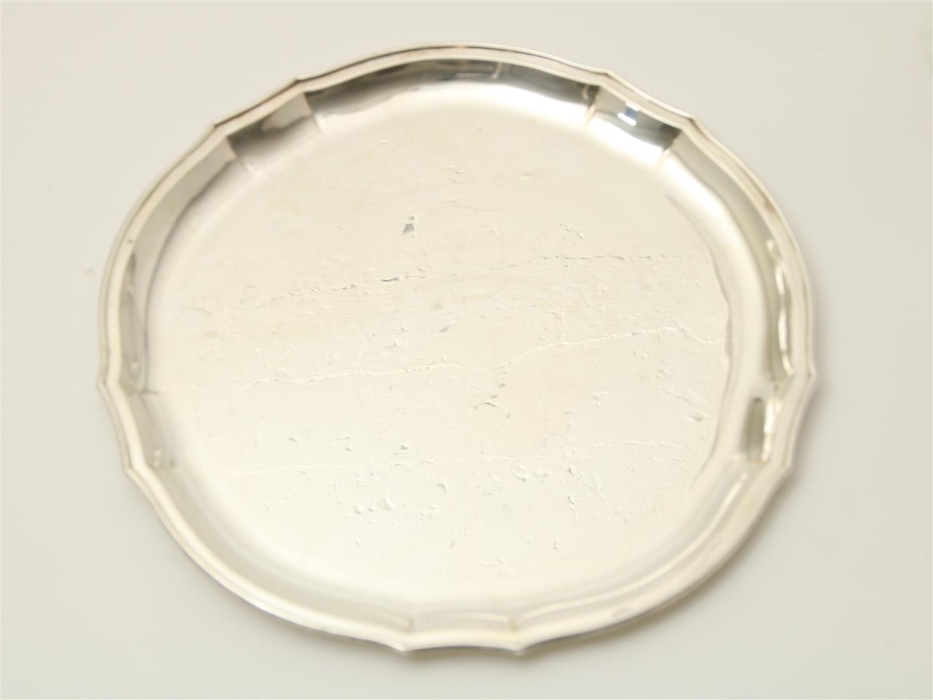 Silver round platter