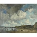 Klaas Poel de Beach view, signed bottom right, canvas, 100 x 130 cm.