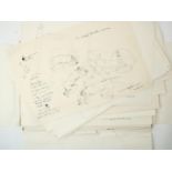 Anton Heyboer (1924-2005) Folder with 61 unique drawings, all signed and dated, Indian ink /