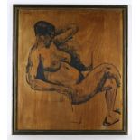 Toon Kelder (1894-1973) Seated nude, signed and dated upper left "'26", board. Origin: Royal Art