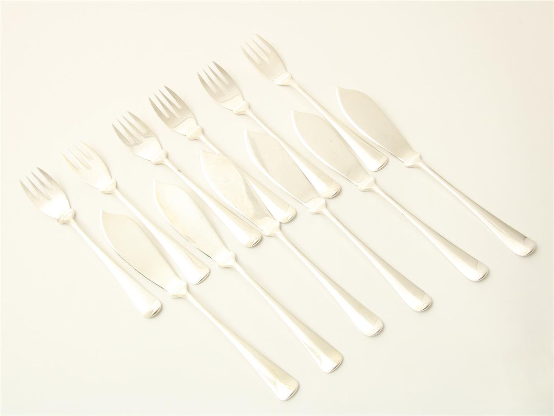 Silver fish cutlery, Haags Lofje