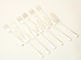 Silver fish cutlery, Haags Lofje