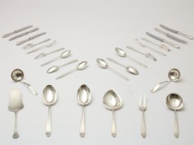 Silver cutlery in case, Gustav Beran, Van Kempen & Begeer