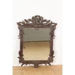 Wooden Art Nouveau mirror 