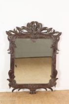 Wooden Art Nouveau mirror