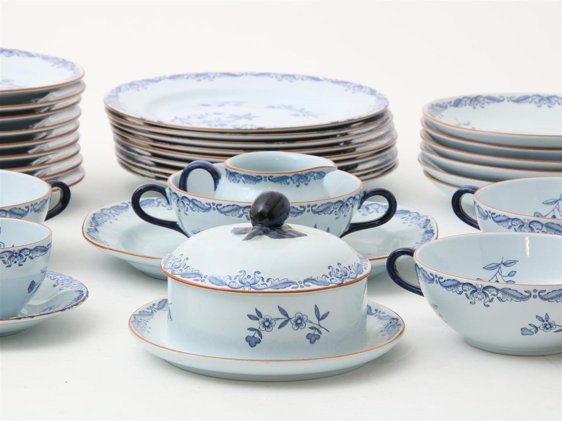 35 porcelain tableware pieces, Rorstrand East Indies - Bild 2 aus 7