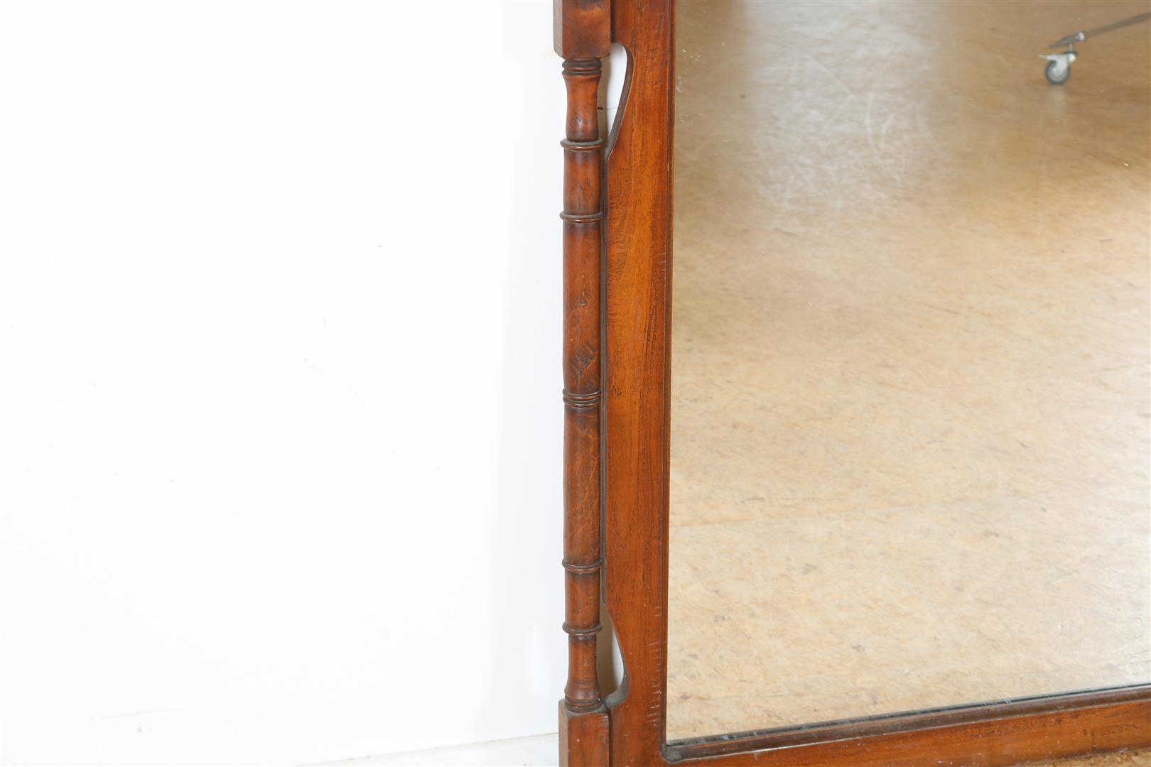 Mirror in carved teak frame, Indonesia, 92 x 97 cm. - Image 3 of 3