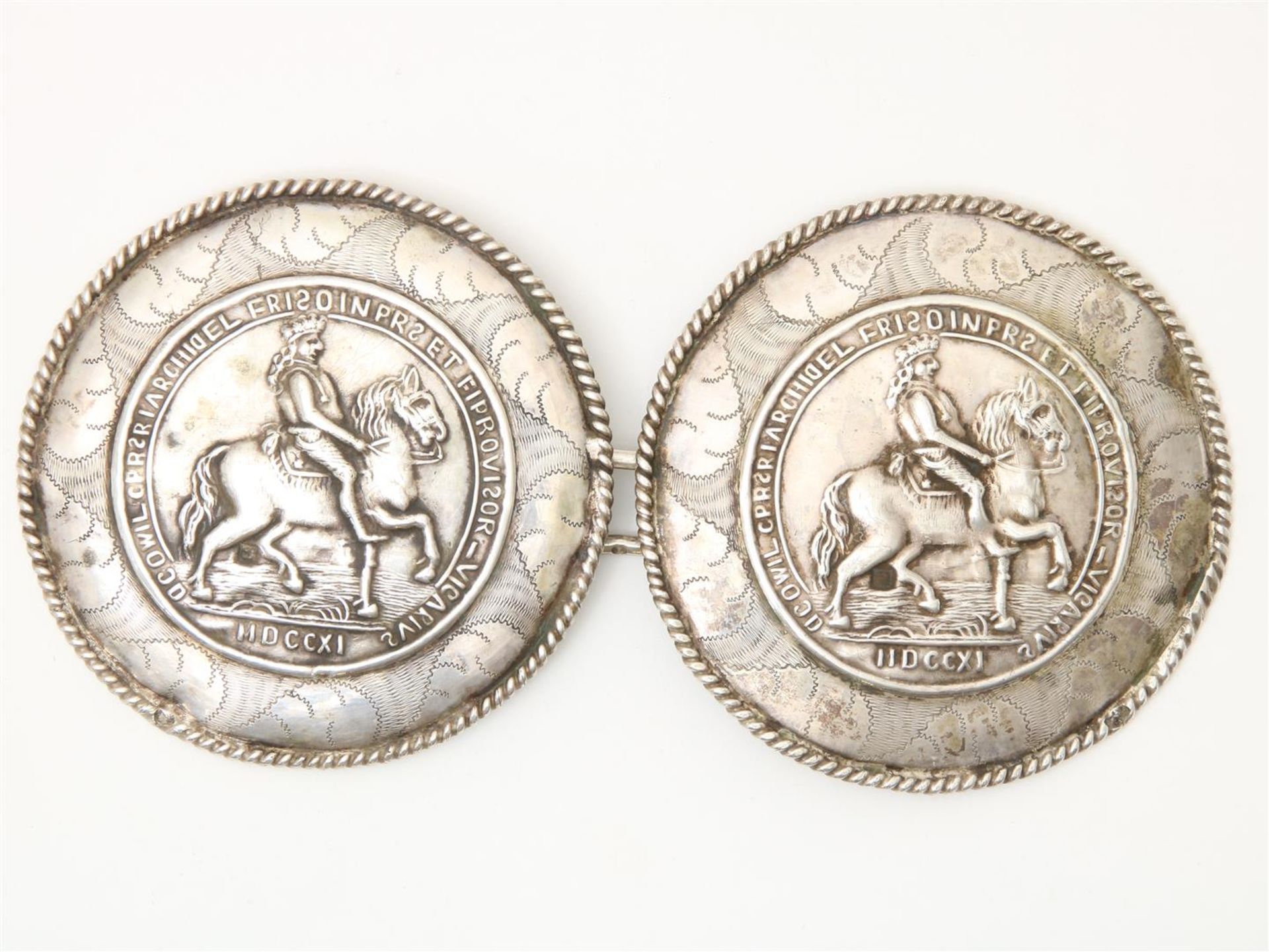 Silver trouser buttons, regional jewellery, 1878