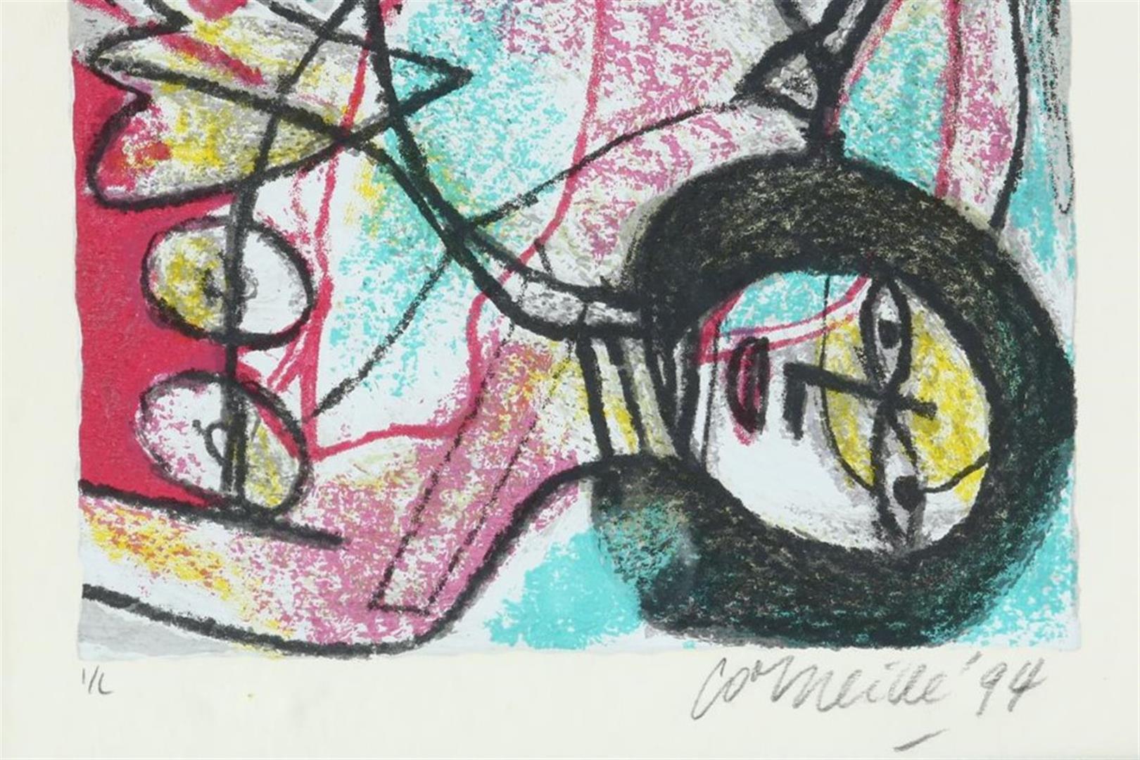 Woman with bird, signed lower right and dated '94, lithograph 1/L, 30 x 22 cm. - Image 2 of 4