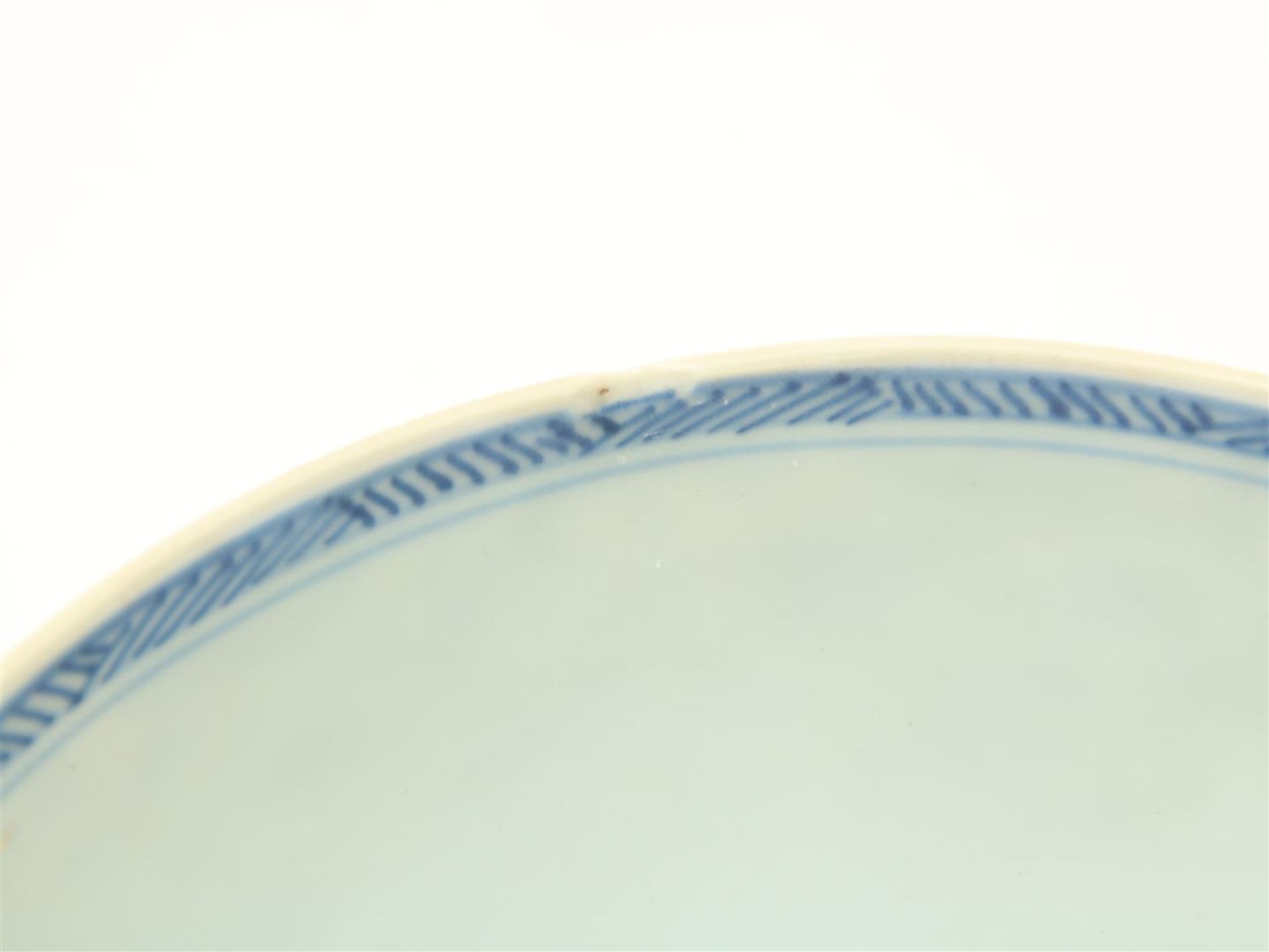 Set porcelain plates, decorated in blue with flowering shrubs, China 18th centur - Bild 7 aus 8