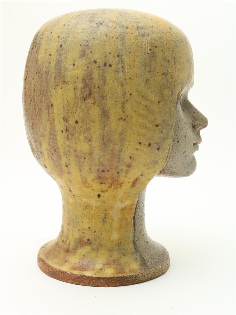 Lisa Larson (1931-) Lisa Larson for Gustavsberg, earthenware sculpture of a girl's head, marked in - Image 3 of 7