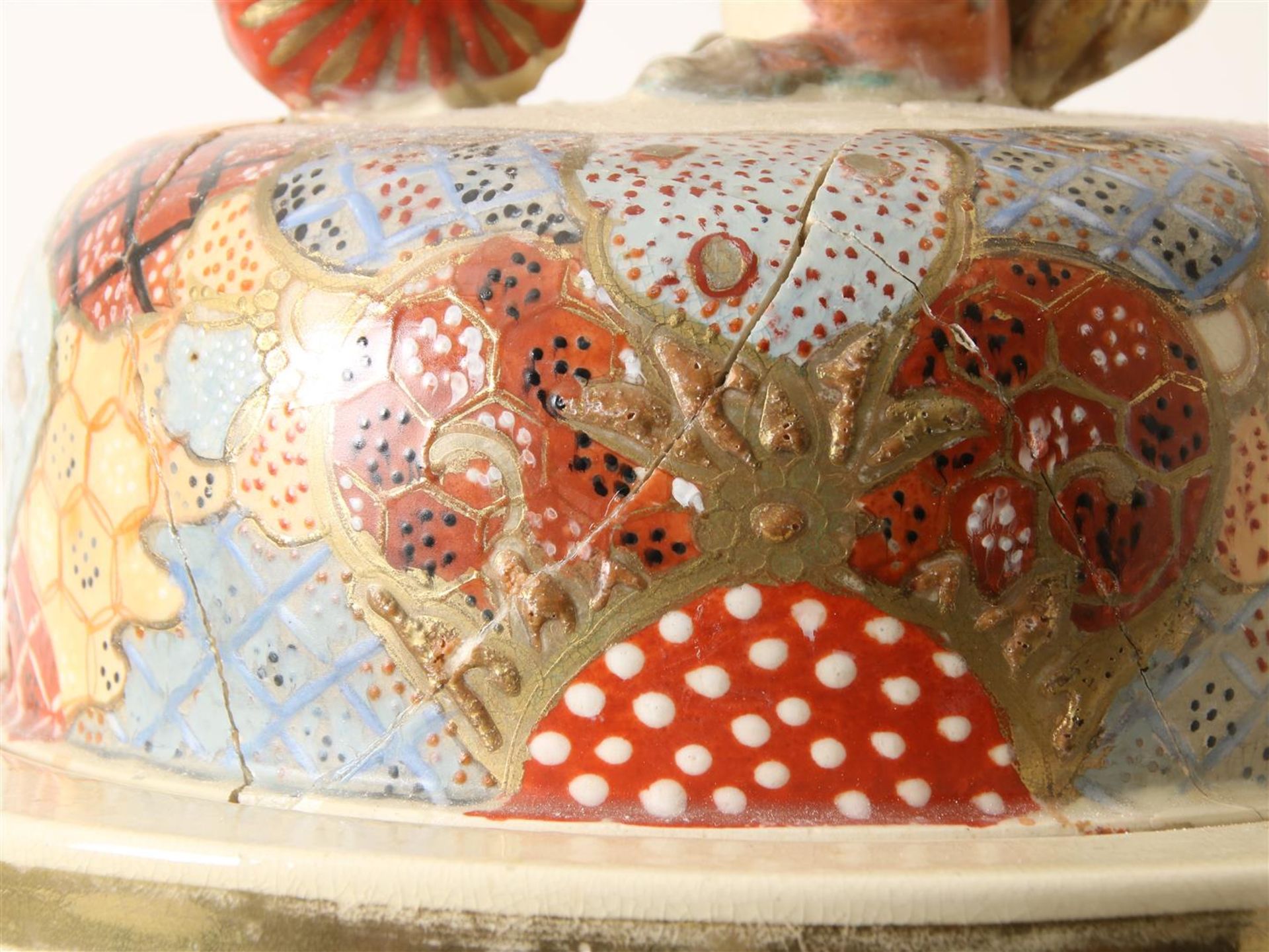 Porcelain Satsuma vase with lid - Bild 5 aus 5