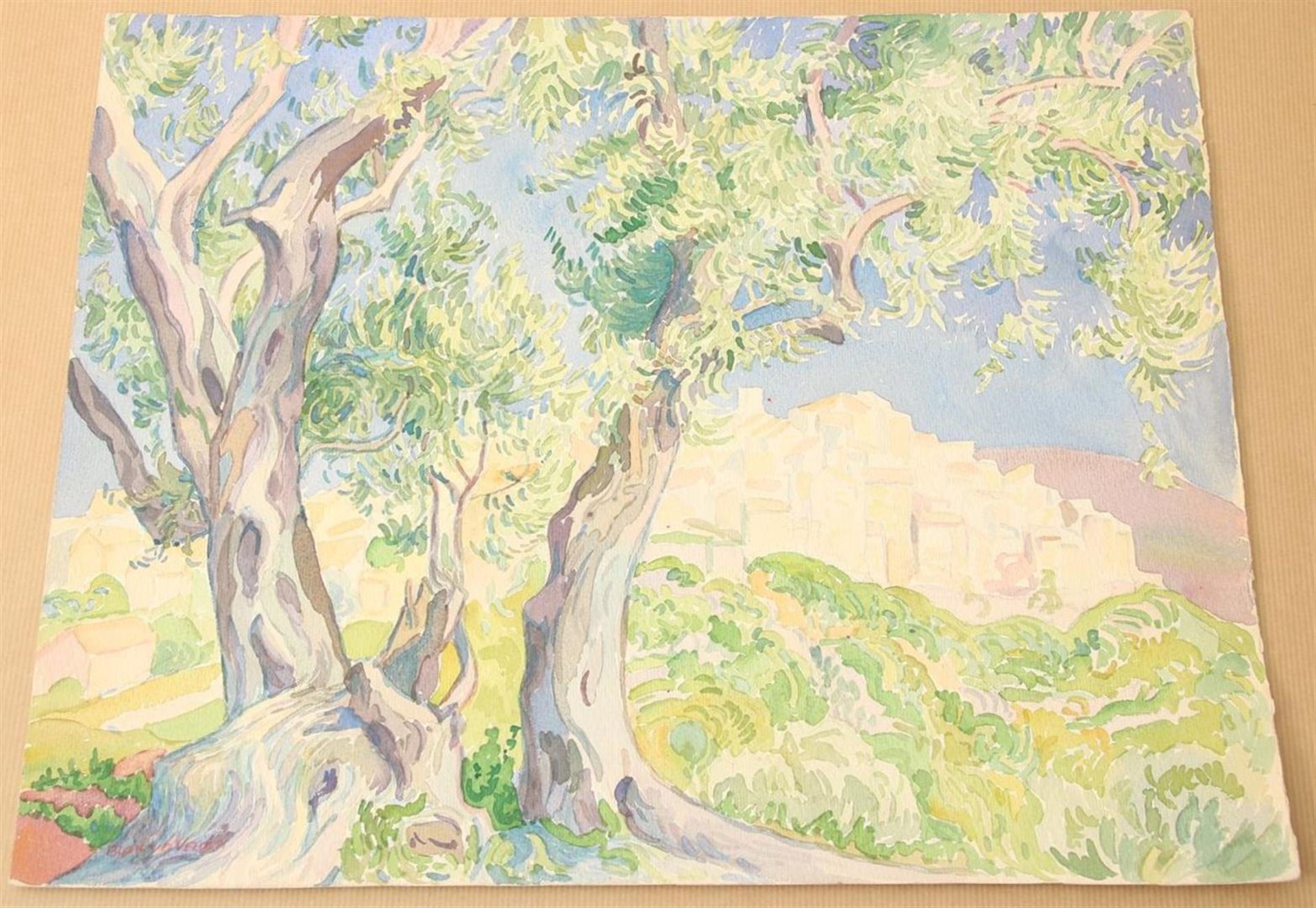 Blok van der Velden, Ad, Trees with a view of Menton
