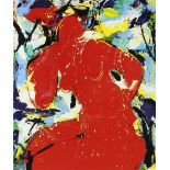 Nic Jonk (1928-1994) Amante, signed lower right and dated 1993, screen print 235/250 70 x 58 cm.