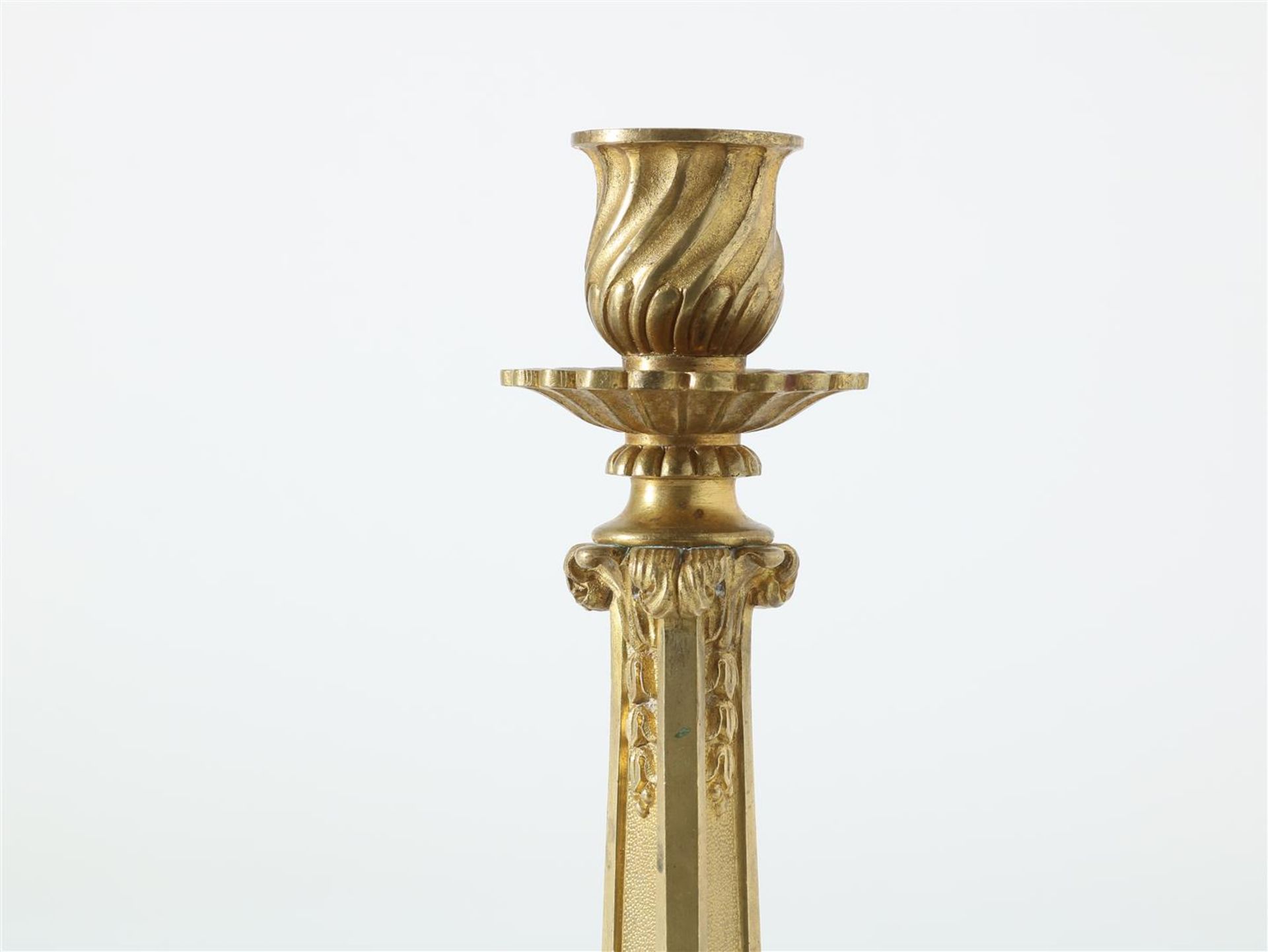 Set fire gilt brass candelabras - Bild 2 aus 4