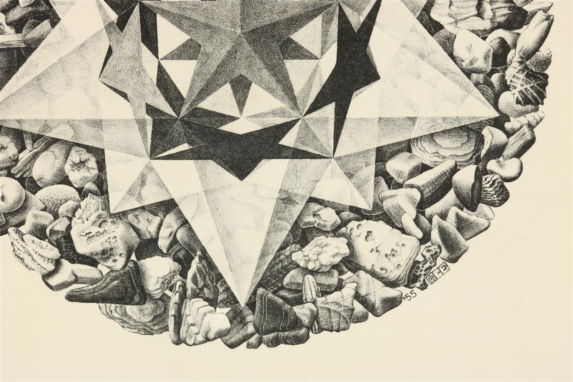 Maurits Cornelis Escher (1898-1972) Order and Chaos II, monogrammed in the print - Image 4 of 4