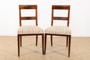Set of mahogany chairs
