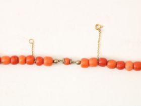 Red coral cheese necklace