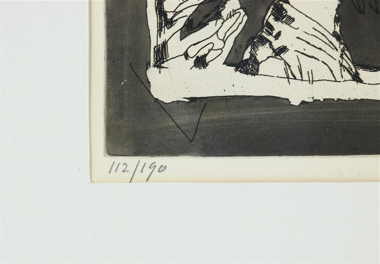 (Lubertus Jacobus Swaanswijk) Lucebert (1924-1994) Figures, signed lower right. Etching, 112/190, 40 - Image 4 of 5