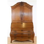 Oak Louis XVI writing cabinet,