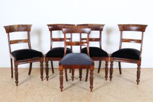 a set of 5 chairs