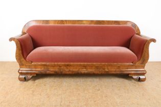 Mahogany Biedermeier sofa