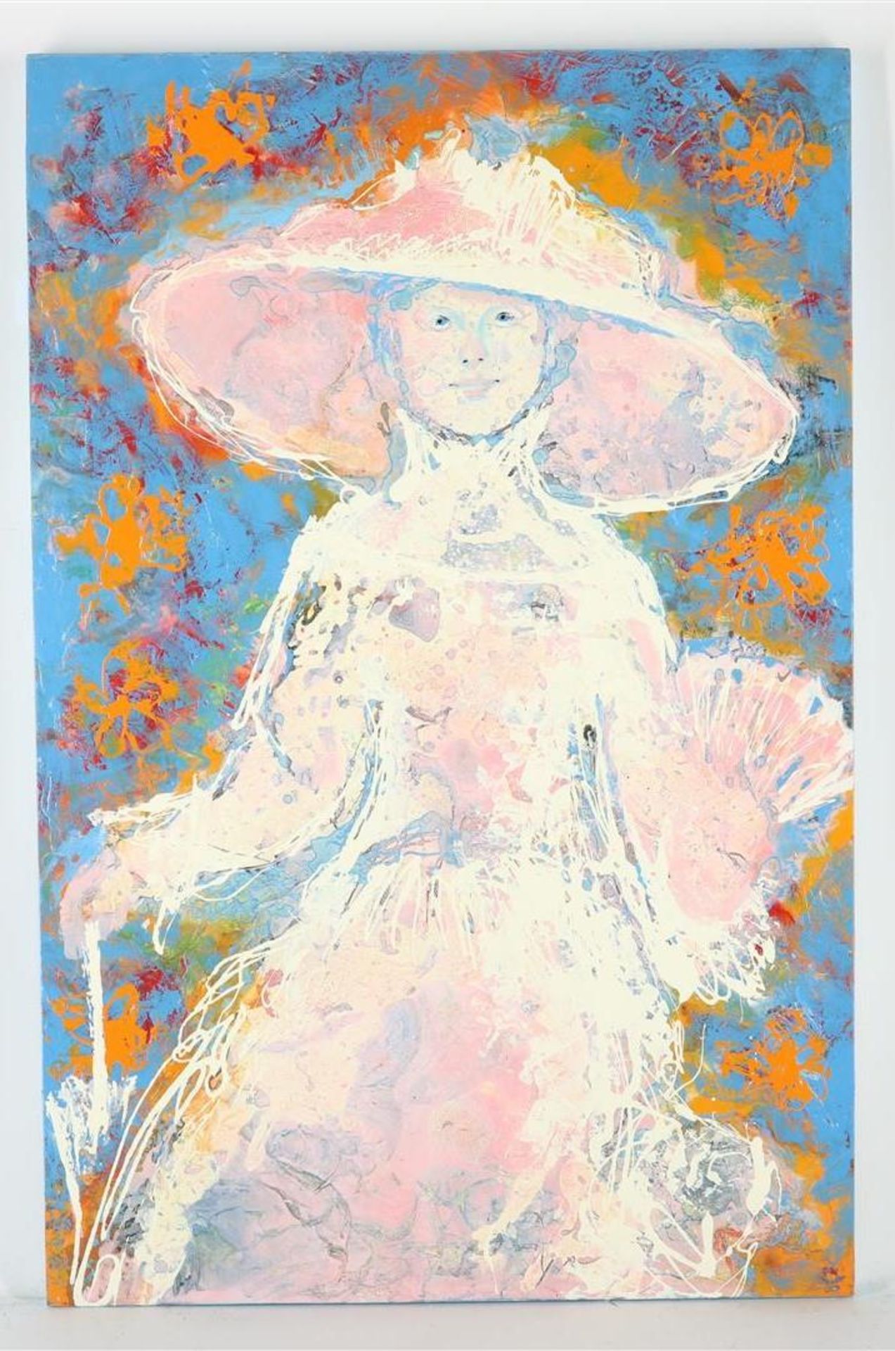 Ninke Kast (1926-2022) 'Our sweet and sweet princess loves to wear a giant hat', signed and dated - Image 2 of 3