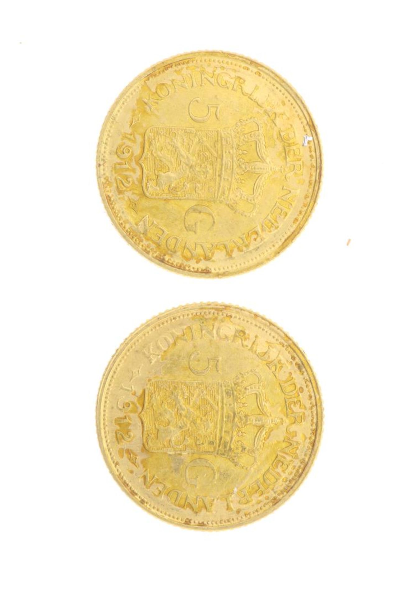 Golden 'vijfje' coins, Wilhelmina 