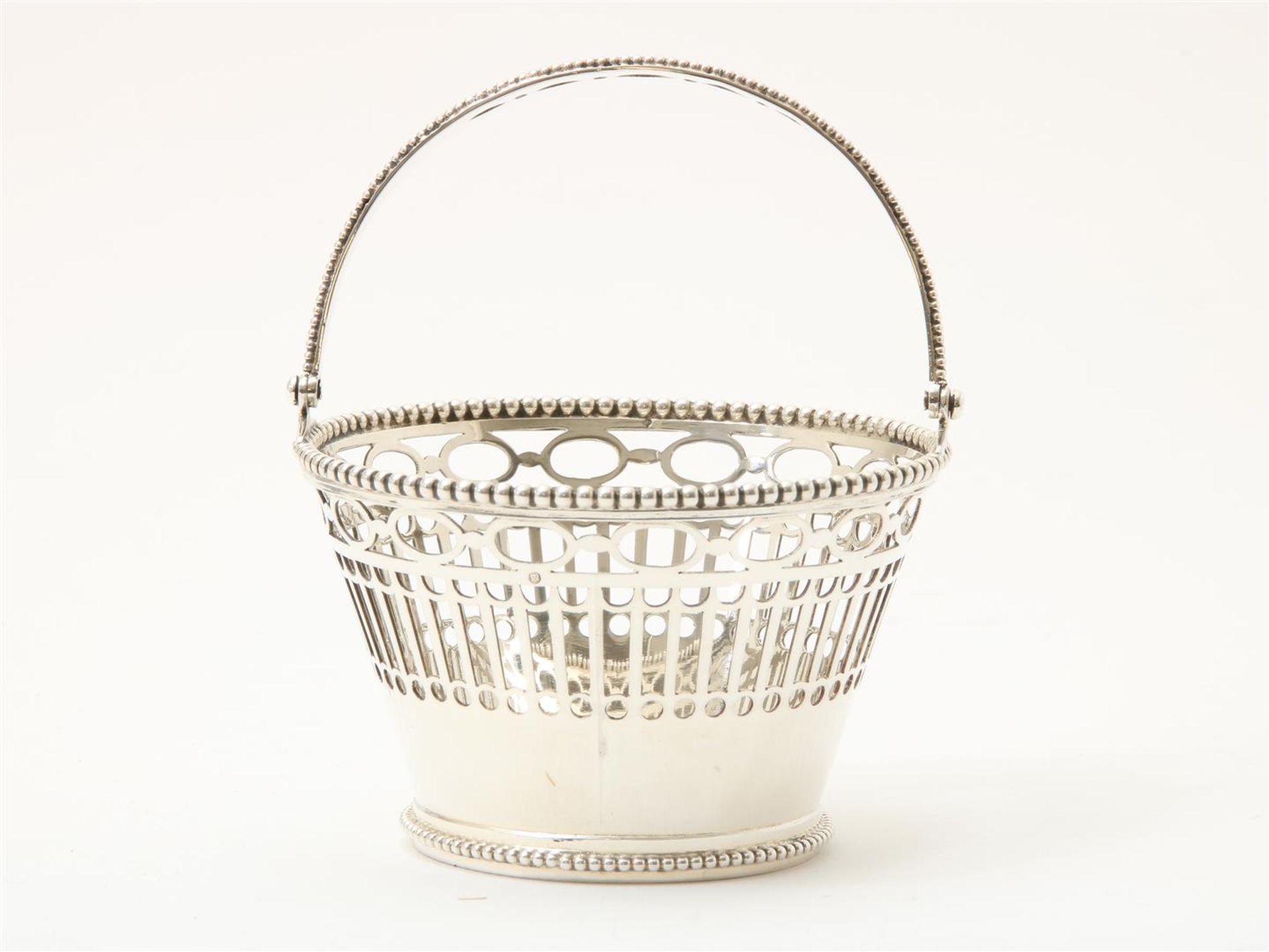 Silver basket, D.H. Greup Pz., Voorburg 