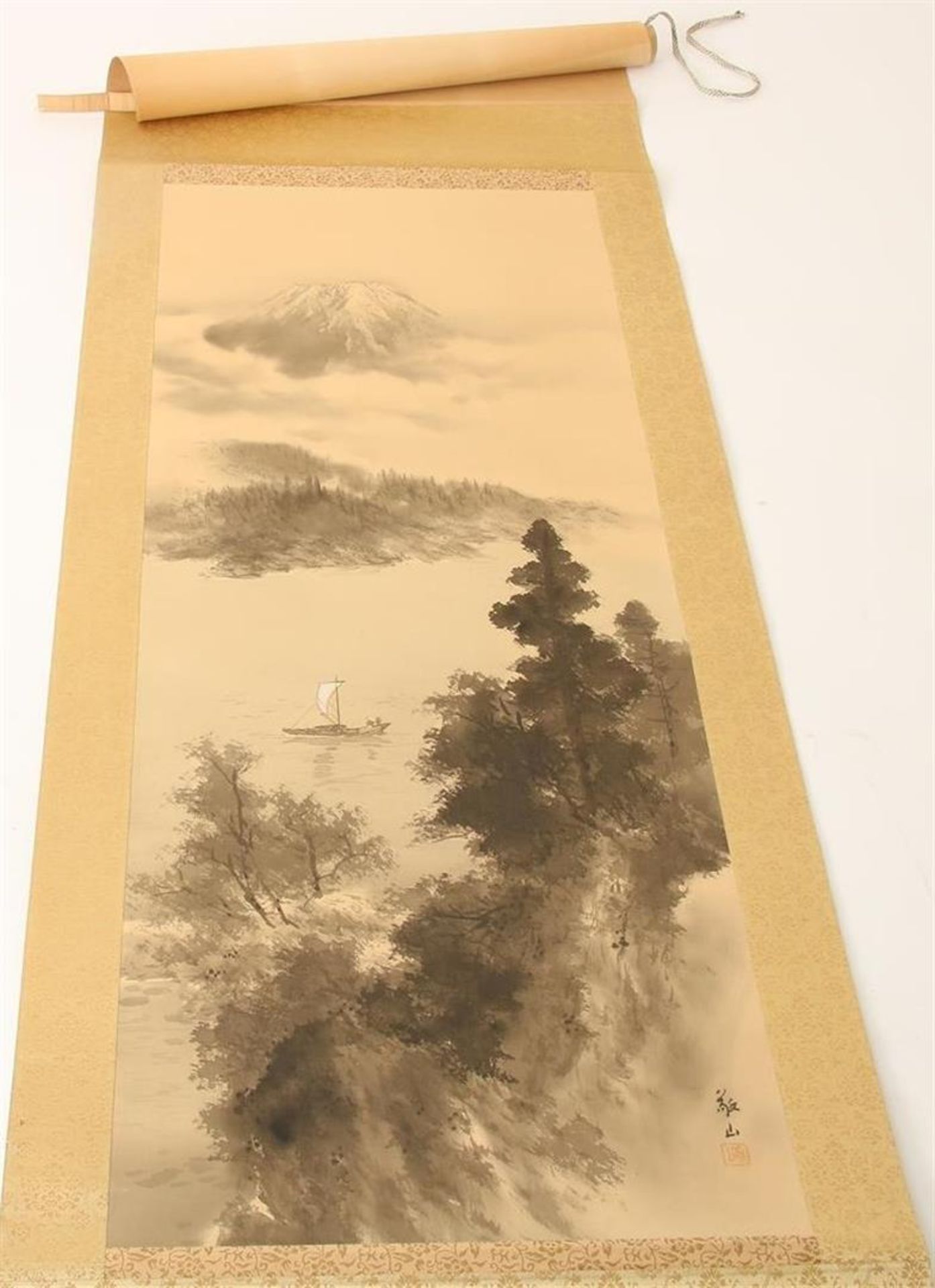 Scroll, Mount Fiji, Japan Meiji-period 
