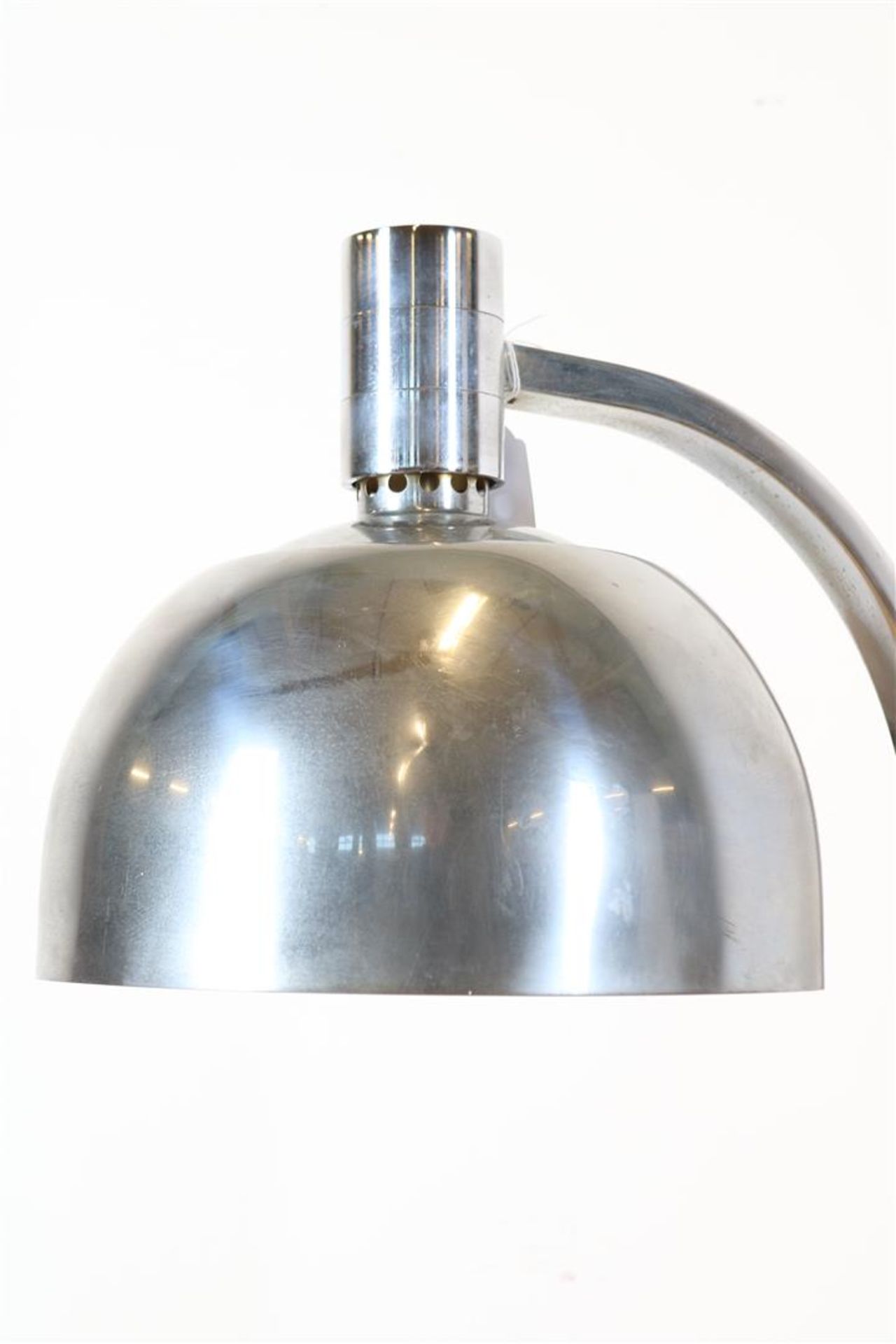 Chrome-plated steel floor lamp, design: F. Helgen  - Bild 2 aus 4