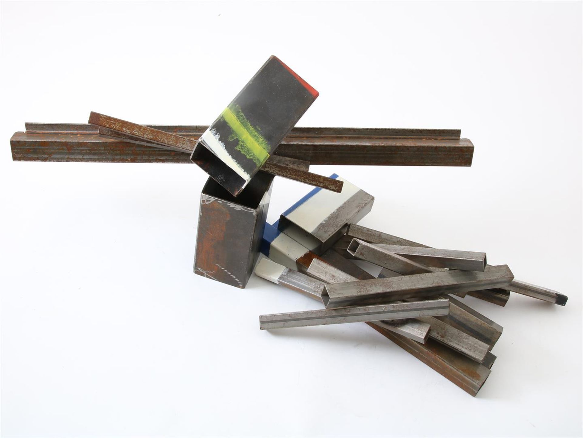 Manfred Dörner (1945-) Lot of 2 relief metal modules with welding, Manfred Dorner, - Image 5 of 9