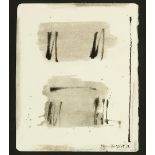 Bram Bogart (1921-2012) Abstract composition in shades of gray, signed and dated '92 lower right,