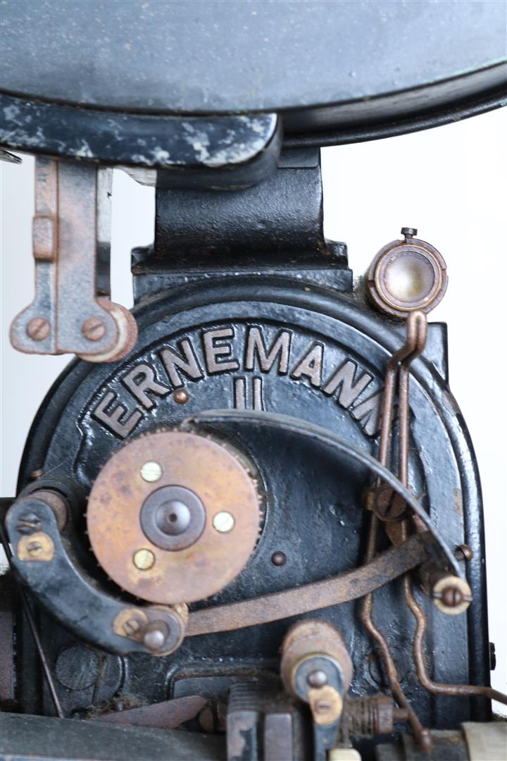 Partly black metal film projector, Zeiss Ikon, Ernemann II, first half of the 20th century, 187 x - Image 6 of 6
