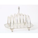 Silver toast rack, England, London, 1886