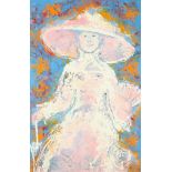 Ninke Kast (1926-2022) 'Our sweet and sweet princess loves to wear a giant hat', signed and dated