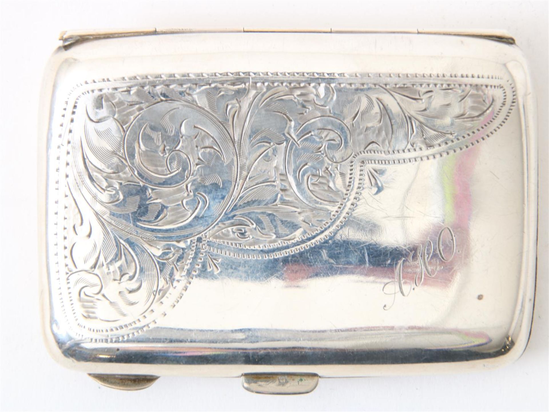 Two silver tobacco boxes, one with a miniature portrait, grade 925/000, England - Image 4 of 5