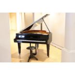 Grand piano in black high-gloss case, brand Schimmel, serial number 135040, Germany 1947, length 170