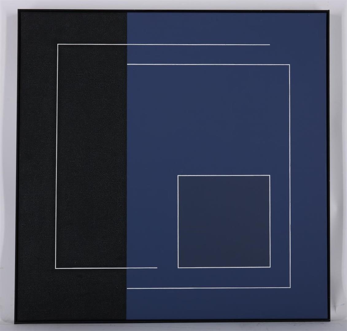 Gilbert Decock (1928-2007) 'So Alcyone', Abstract geometric composition, signed and dated '99 on the - Image 2 of 4