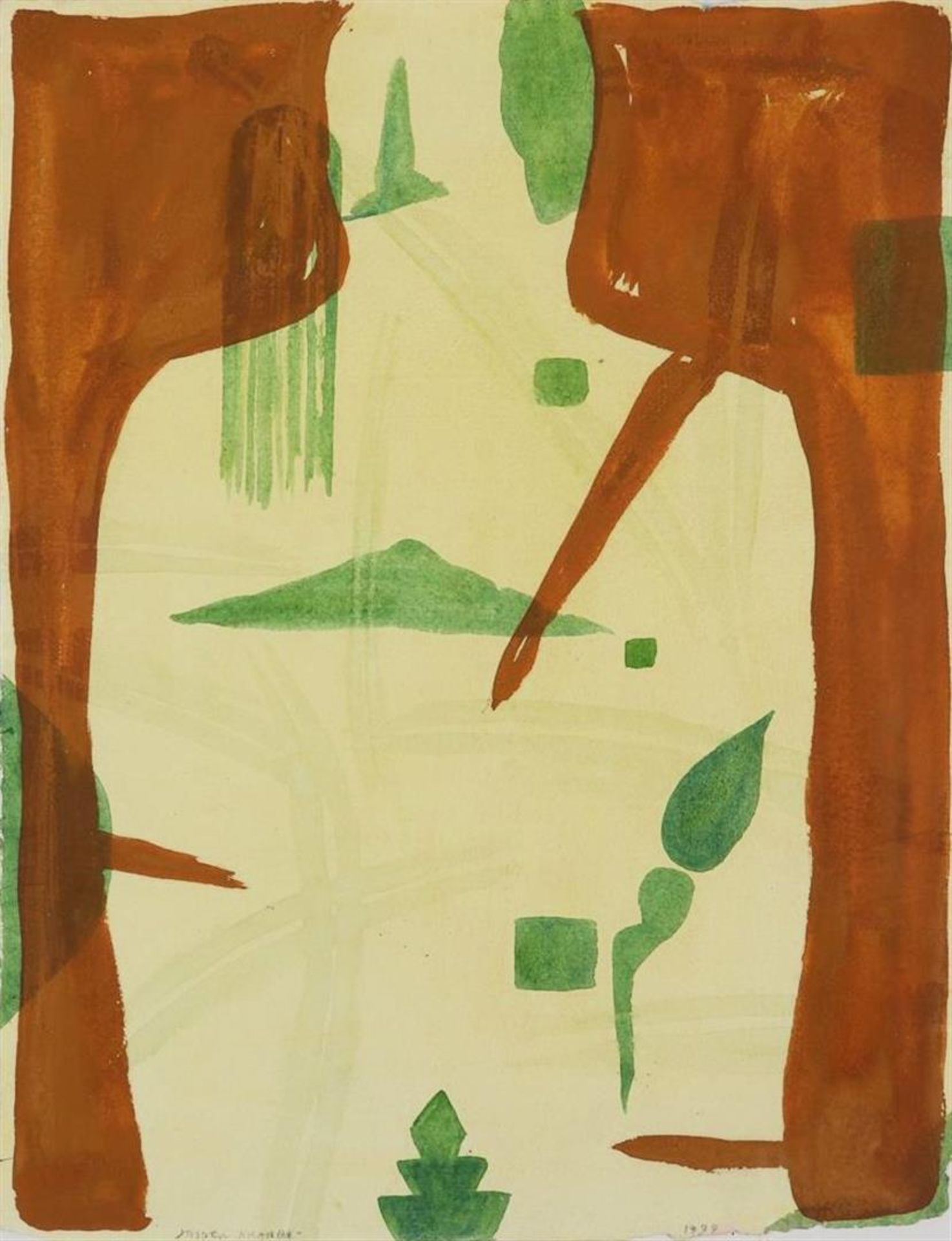 Jasper Krabbé (1970-) Abstract composition, signed bottom left and dated '99 bottom right, mixed