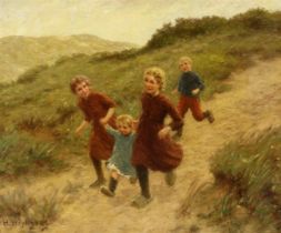 Heyligers , Hendrik , children on the beach