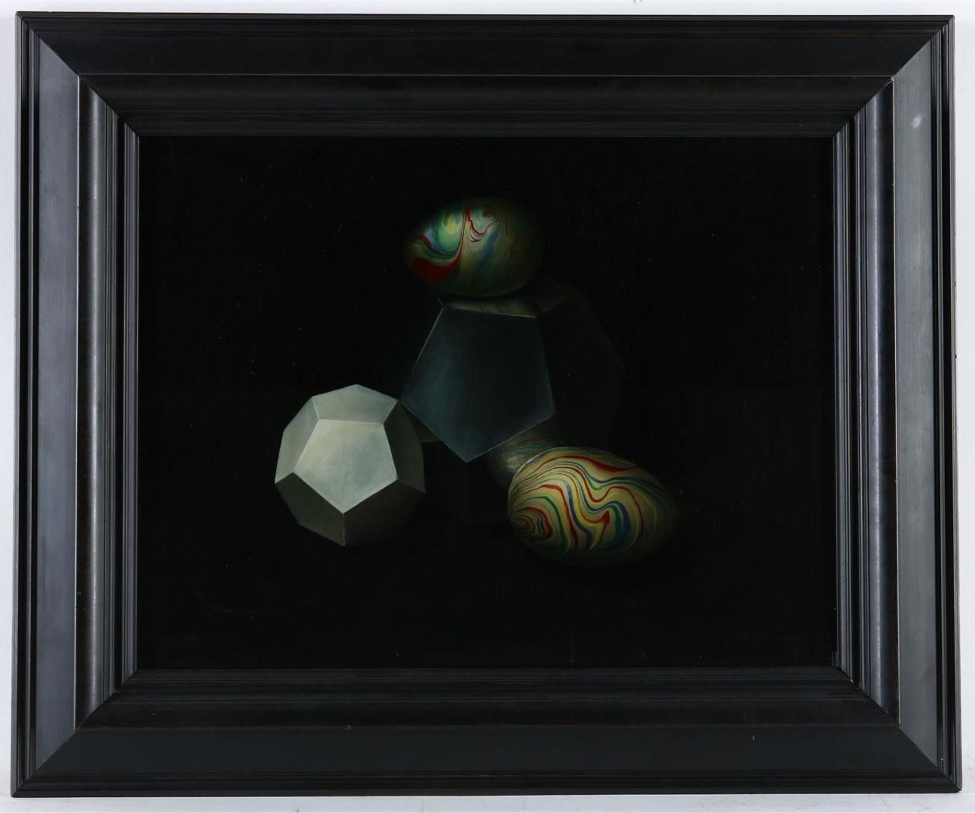 Frans Deckwitz (1934-) Still life with eggs, signed bottom center and dated '65, panel ,36 x 46 - Image 2 of 4